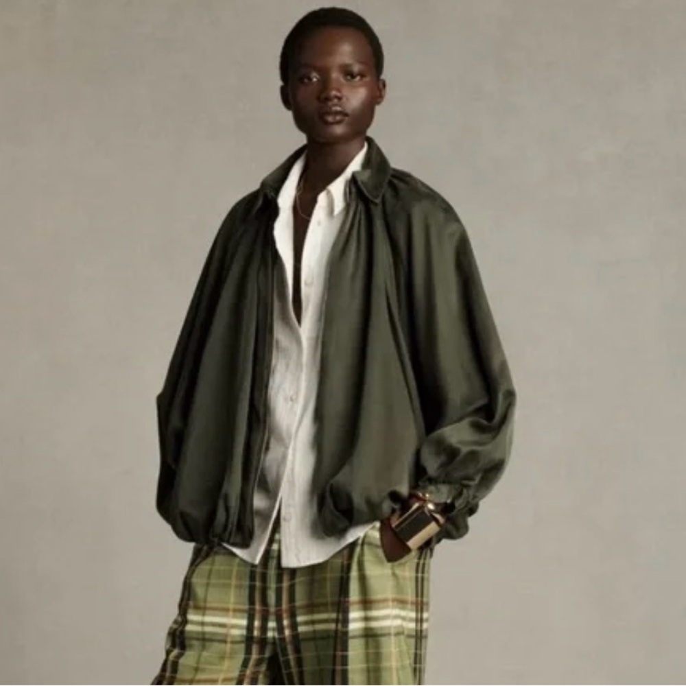 ZARA viral silk puffer bomber jacket
